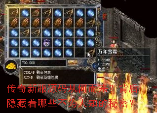 传奇新服源码从何而来?背后隐藏着哪些不为人知的秘密? 传奇新服源码从何而来?背后隐藏着哪些不为人知的秘密?