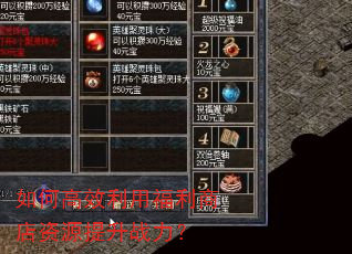 如何高效利用福利商店资源提升战力? 如何高效利用福利商店资源提升战力?