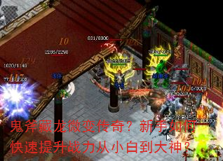 鬼斧藏龙微变传奇?新手如何快速提升战力从小白到大神? 鬼斧藏龙微变传奇?新手如何快速提升战力从小白到大神?