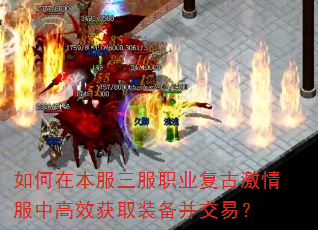 如何在本服三服职业复古激情服中高效获取装备并交易? 如何在本服三服职业复古激情服中高效获取装备并交易?