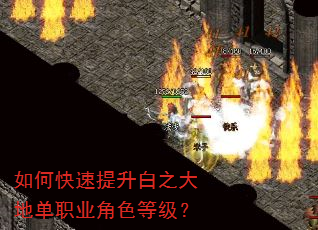 如何快速提升白之大地单职业角色等级? 如何快速提升白之大地单职业角色等级?