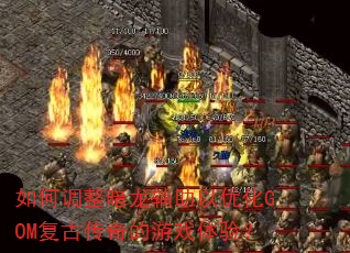 如何调整暗龙辅助以优化GOM复古传奇的游戏体验? 如何调整暗龙辅助以优化GOM复古传奇的游戏体验?