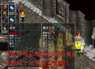 热血传奇私服挂机辅助真的免费吗?如何安全使用? 热血传奇私服挂机辅助真的免费吗?如何安全使用?