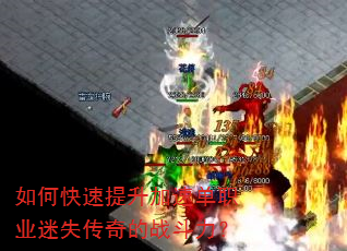 如何快速提升加速单职业迷失传奇的战斗力? 如何快速提升加速单职业迷失传奇的战斗力?