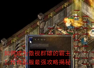 如何成为傲视群雄的霸主?传奇私服最强攻略揭秘 如何成为傲视群雄的霸主?传奇私服最强攻略揭秘