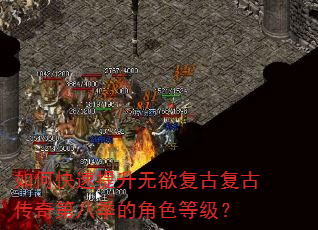 如何快速提升无欲复古复古传奇第八季的角色等级? 如何快速提升无欲复古复古传奇第八季的角色等级?