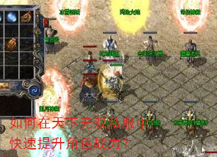 如何在天下无双私服中快速提升角色战力? 如何在天下无双私服中快速提升角色战力?