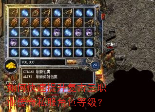 如何快速提升复古三职业传奇私服角色等级? 如何快速提升复古三职业传奇私服角色等级?