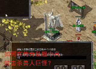 如何在传奇私服中高效击杀兽人巨怪? 如何在传奇私服中高效击杀兽人巨怪?